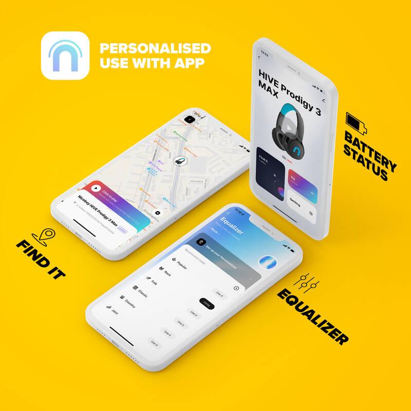 Sluchátka Niceboy HIVE Prodigy 3 MAX černá