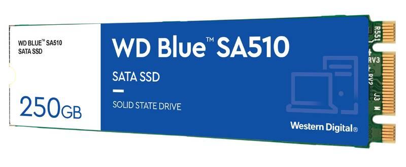 SSD Western Digital Blue SA510 SATA M.2 2280 250GB, SSD, Western, Digital, Blue, SA510, SATA, M.2, 2280, 250GB