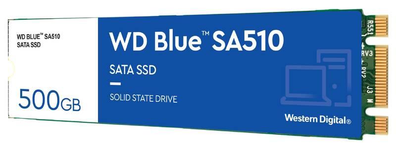 SSD Western Digital Blue SA510 SATA M.2 2280 500GB, SSD, Western, Digital, Blue, SA510, SATA, M.2, 2280, 500GB