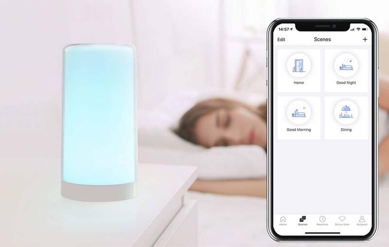 Stolní lampička Meross Smart Wi-Fi Ambient Light bílá