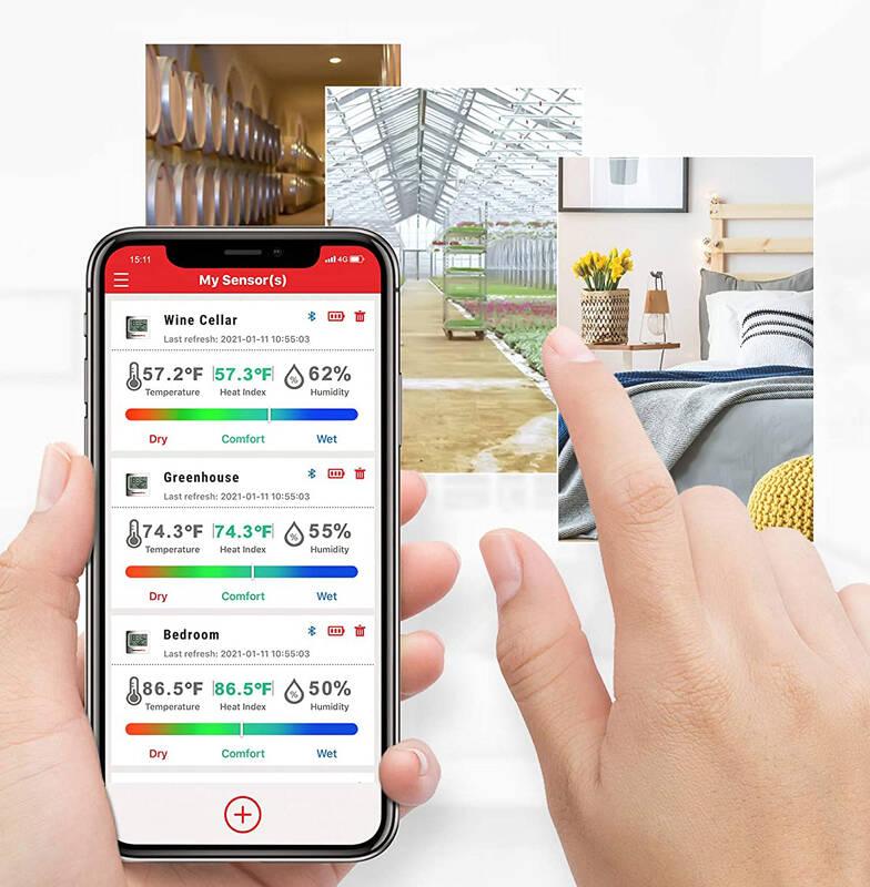 Teploměr ThermoPro TP357 BT stříbrný bílý