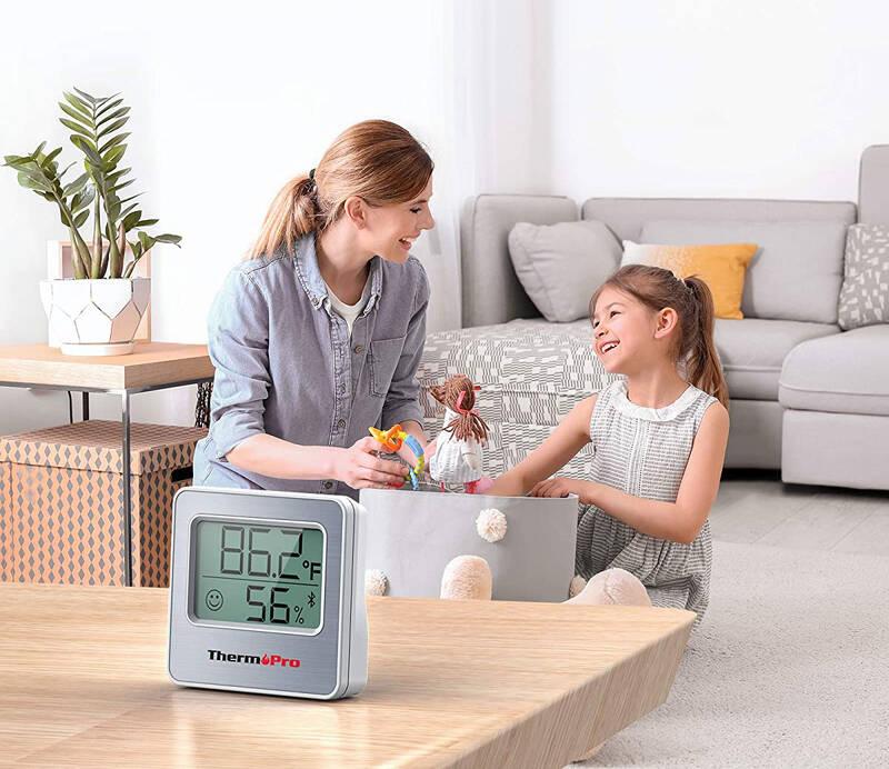 Teploměr ThermoPro TP357 BT stříbrný bílý