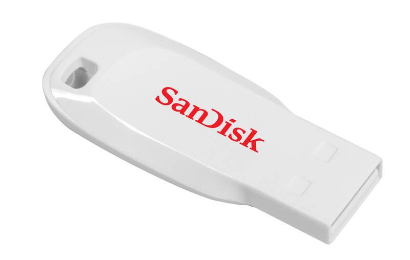USB Flash SanDisk Cruzer Blade 16GB bílý