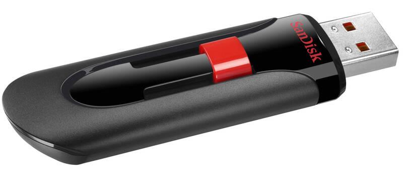 USB Flash SanDisk Cruzer Glide 256GB černý červený, USB, Flash, SanDisk, Cruzer, Glide, 256GB, černý, červený