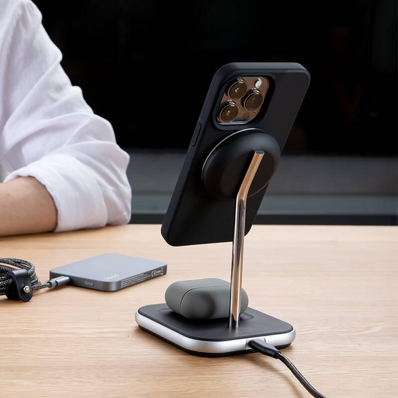 Bezdrátová nabíječka Epico 2v1 MagSafe Wireless černá