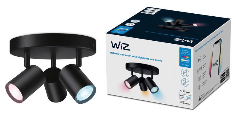 Bodové svítidlo WiZ IMAGEO Spots 3x5W RD, RGB černé