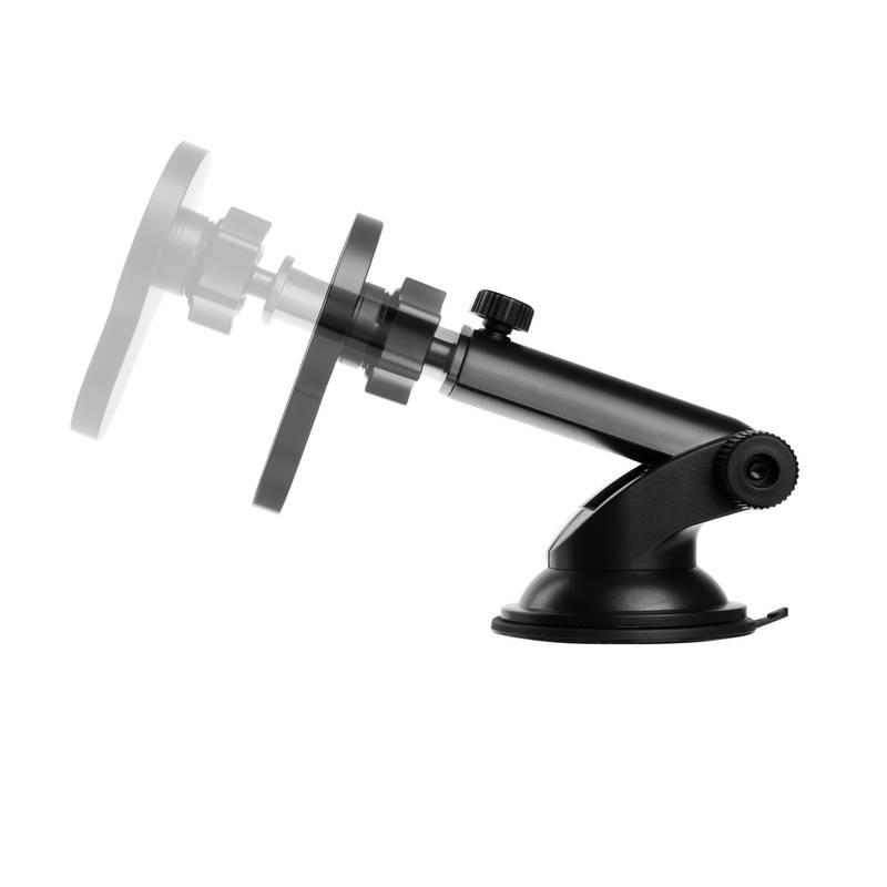Držák na mobil FIXED MagClick XL s podporou MagSafe, na sklo nebo palubní desku, 15W černý