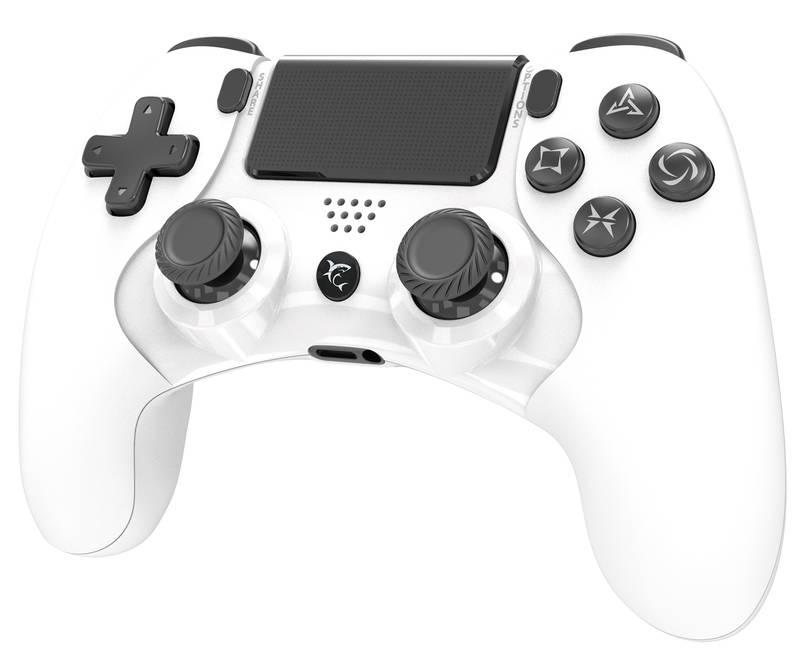 Gamepad White Shark CENTURION pro PS3 PS4 bílý