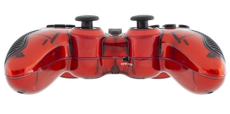 Gamepad White Shark PHANTEON pro PC PS2 PS3 Android BOX TV červený