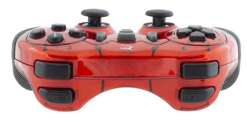 Gamepad White Shark PHANTEON pro PC PS2 PS3 Android BOX TV červený