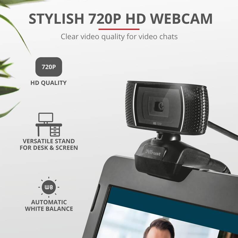 Headset Trust Doba 2-in-1 Home Office Set HD webcam černý