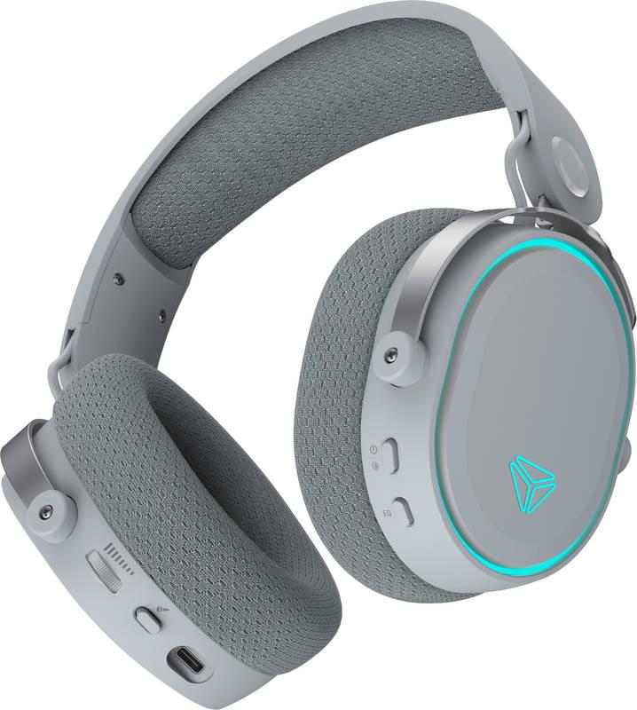 Headset YENKEE YHP 3401 PANZER šedý