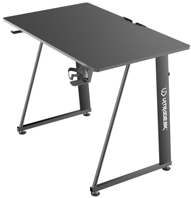 Herní stůl ULTRADESK ENTER V2 100 x 60 cm černý
