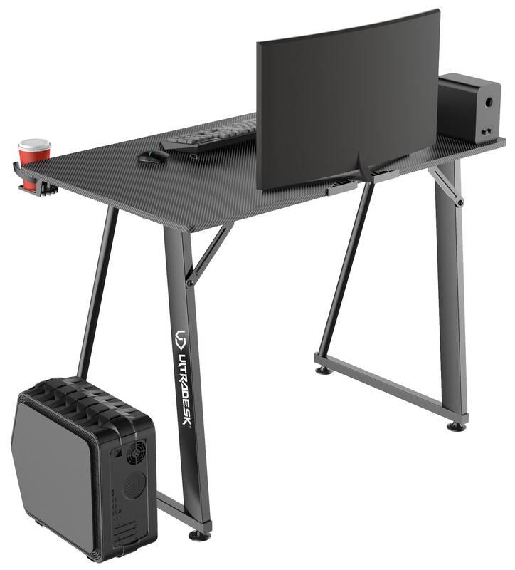 Herní stůl ULTRADESK ENTER V2 100 x 60 cm černý