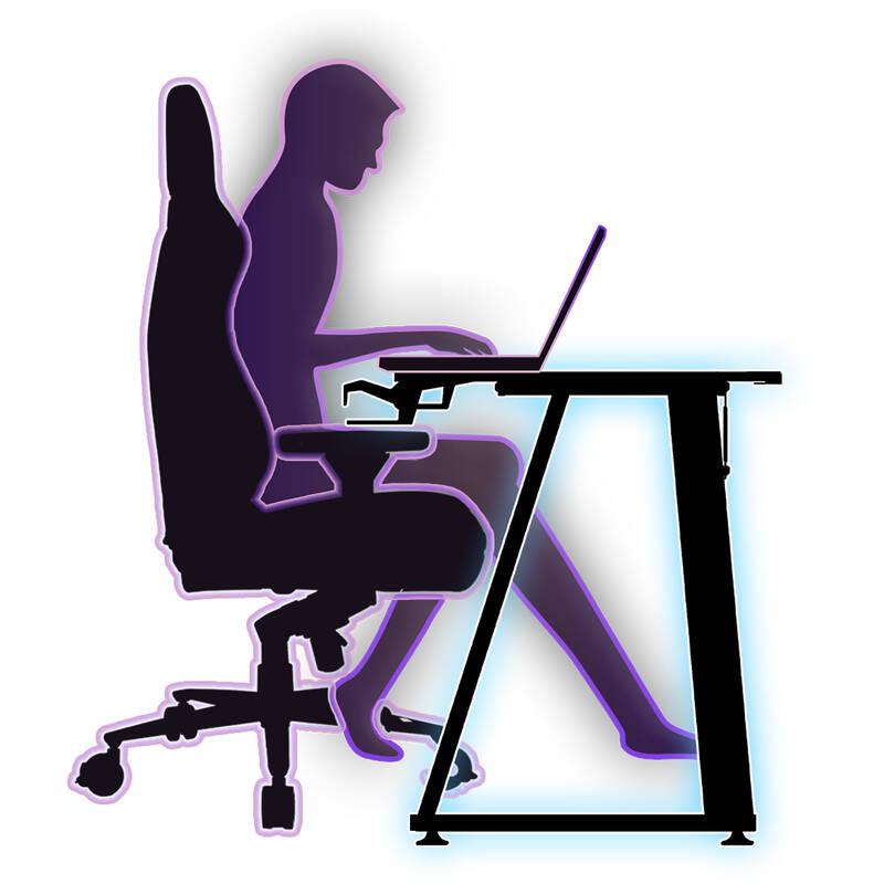 Herní stůl ULTRADESK ENTER V2 100 x 60 cm černý