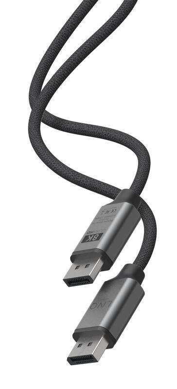 Kabel Linq byELEMENTS DisplayPort DisplayPort, 8K 60Hz PRO, 2m černý, Kabel, Linq, byELEMENTS, DisplayPort, DisplayPort, 8K, 60Hz, PRO, 2m, černý