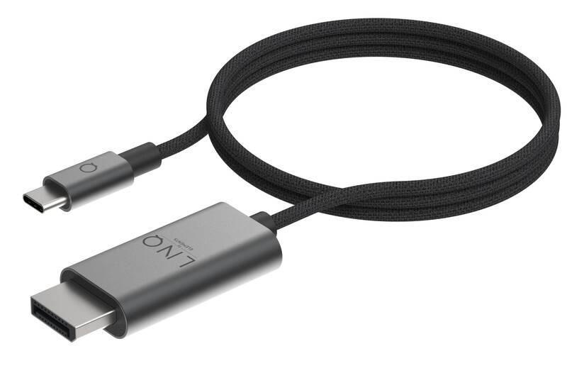 Kabel Linq byELEMENTS USB-C Display Port, 8K 60Hz PRO, 2m černý, Kabel, Linq, byELEMENTS, USB-C, Display, Port, 8K, 60Hz, PRO, 2m, černý