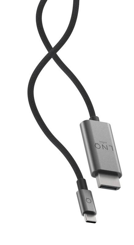Kabel Linq byELEMENTS USB-C Display Port, 8K 60Hz PRO, 2m černý