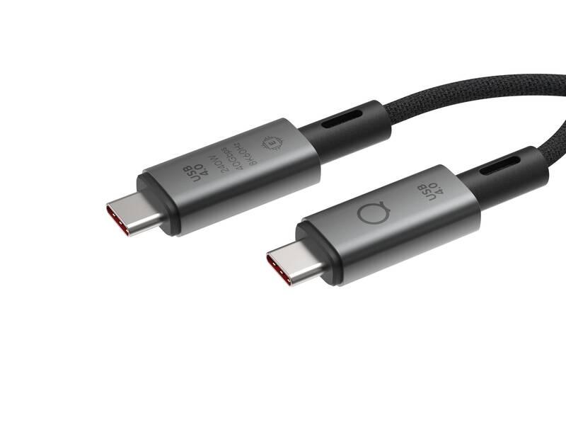 Kabel Linq byELEMENTS USB-C USB-C, 240W, 0,3m černý, Kabel, Linq, byELEMENTS, USB-C, USB-C, 240W, 0,3m, černý