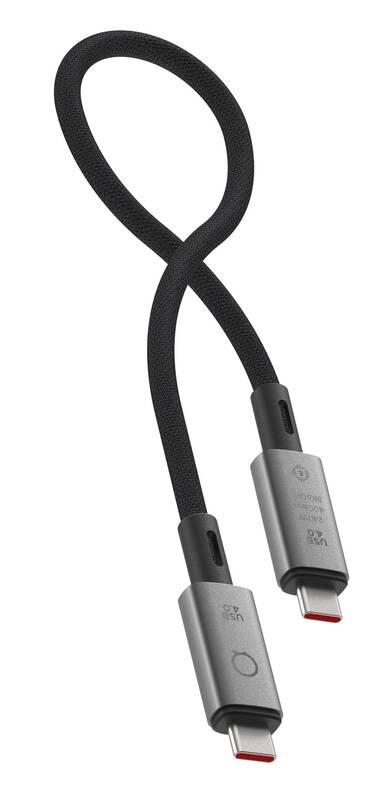 Kabel Linq byELEMENTS USB-C USB-C, 240W, 0,3m černý, Kabel, Linq, byELEMENTS, USB-C, USB-C, 240W, 0,3m, černý