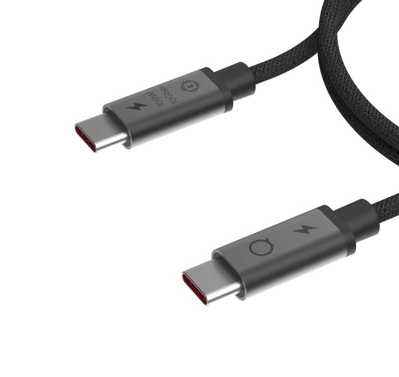 Kabel Linq byELEMENTS USB-C USB-C, 3.2 Gen.2 100W 10Gbps, 2m černý, Kabel, Linq, byELEMENTS, USB-C, USB-C, 3.2, Gen.2, 100W, 10Gbps, 2m, černý