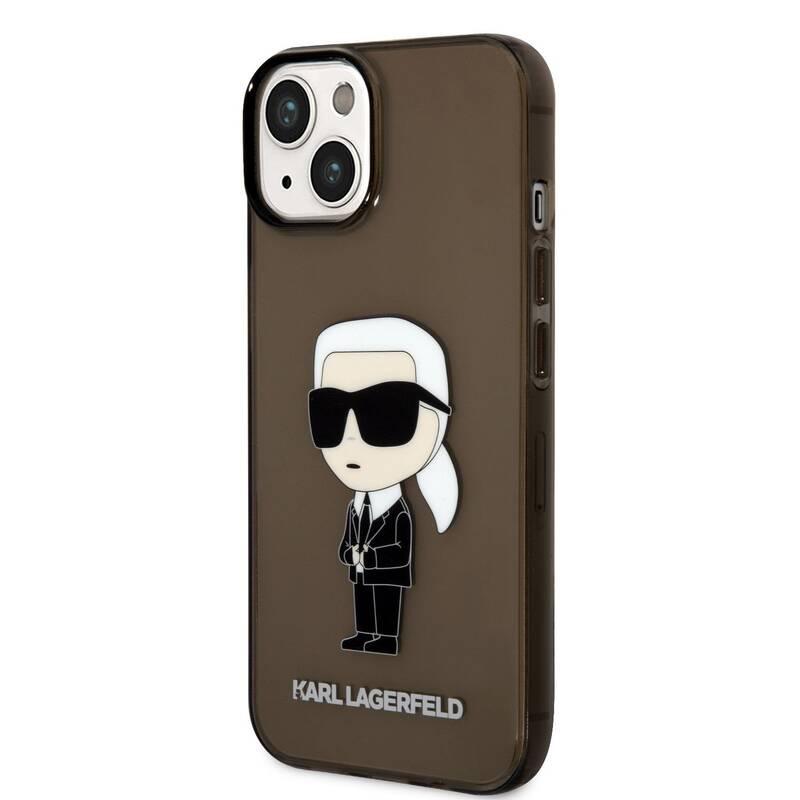 Kryt na mobil Karl Lagerfeld IML Ikonik NFT na Apple iPhone 14 černý