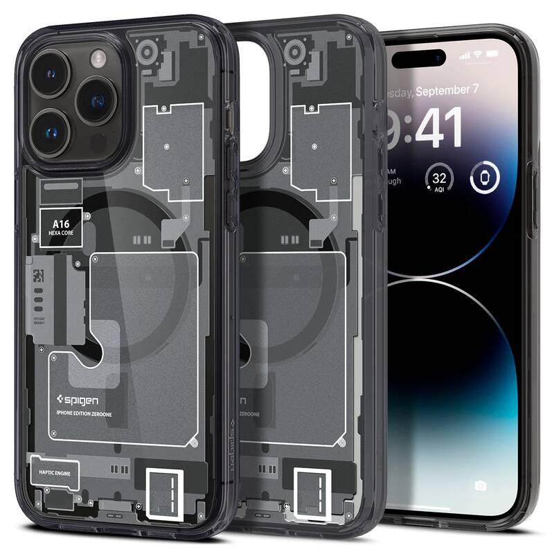 Kryt na mobil Spigen Ultra Hybrid Zero One s MagSafe pro iPhone 14 Pro Max šedý