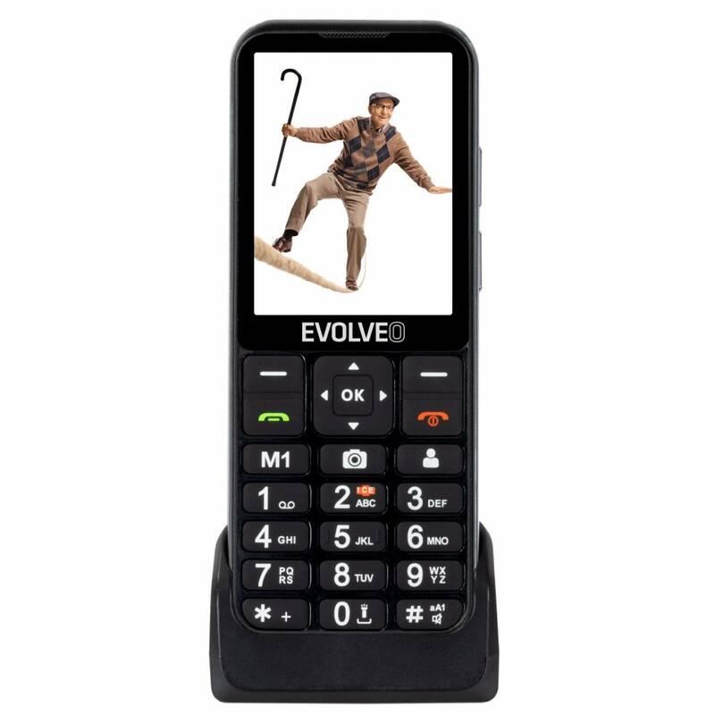 Mobilní telefon Evolveo EasyPhone LT pro seniory černý