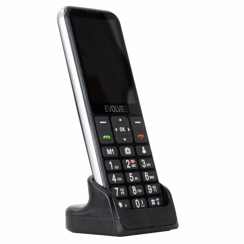 Mobilní telefon Evolveo EasyPhone LT pro seniory černý, Mobilní, telefon, Evolveo, EasyPhone, LT, pro, seniory, černý