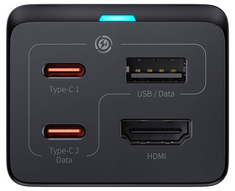 Nabíječka do sítě Baseus GaN5 Pro, 2x USB-C, USB-A, HDMI, 67W kabel 1.5m USB-C kabel 1m černá, Nabíječka, do, sítě, Baseus, GaN5, Pro, 2x, USB-C, USB-A, HDMI, 67W, kabel, 1.5m, USB-C, kabel, 1m, černá