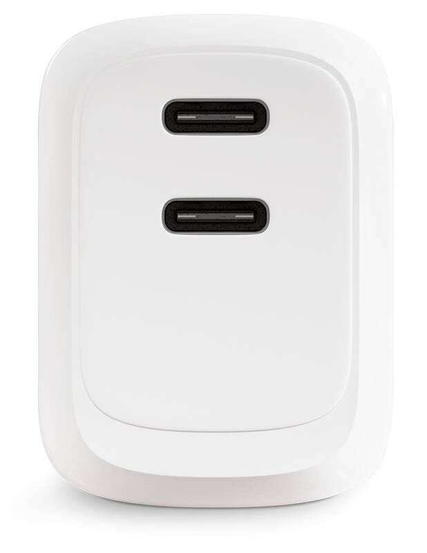 Nabíječka do sítě Epico 2x USB-C, 45W bílá