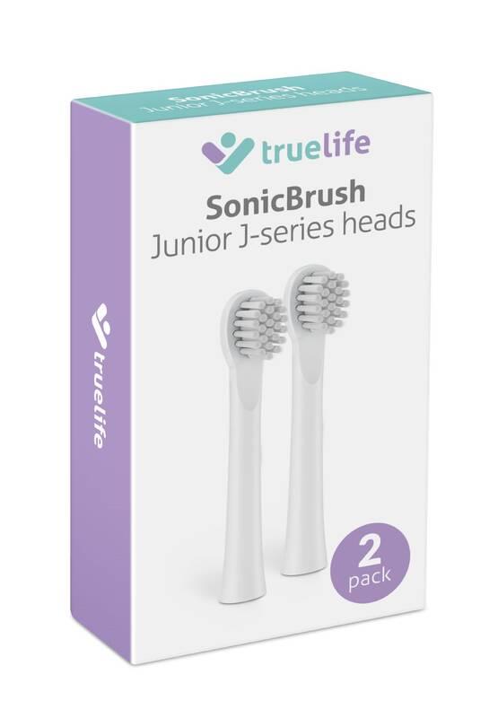 Náhradní hlavice TrueLife SonicBrush Junior J100 Heads Soft bílá, Náhradní, hlavice, TrueLife, SonicBrush, Junior, J100, Heads, Soft, bílá