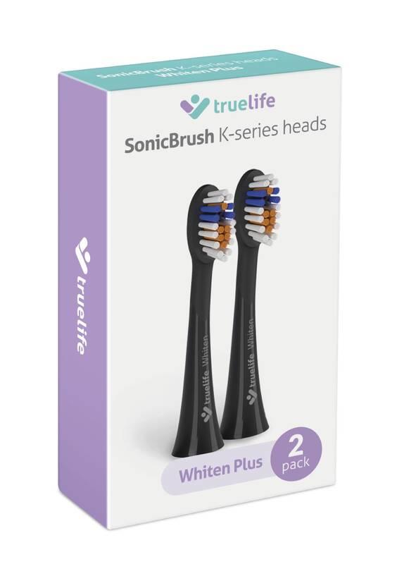 Náhradní hlavice TrueLife SonicBrush K150 UV Heads Whiten Plus černá