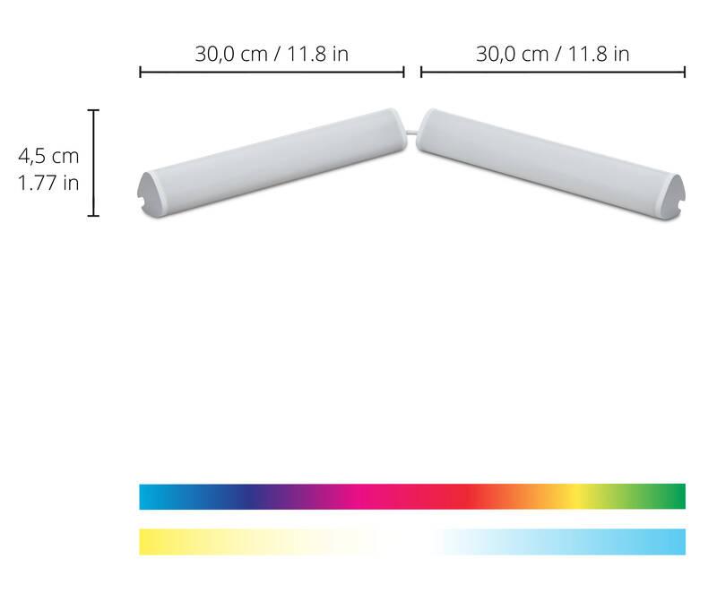 Nástěnné svítidlo WiZ Bar Linear Light Dual bílé