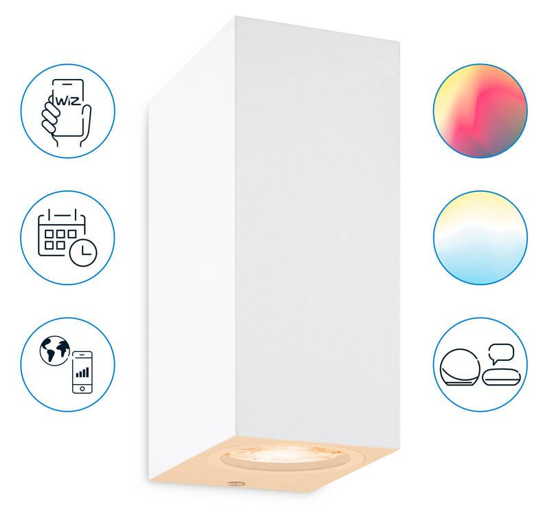 Nástěnné svítidlo WiZ Up and Down Wall Spotlight 2x5W, RGB bílé