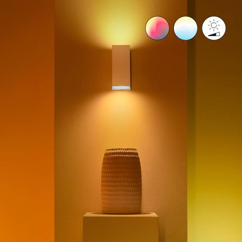 Nástěnné svítidlo WiZ Up and Down Wall Spotlight 2x5W, RGB bílé, Nástěnné, svítidlo, WiZ, Up, Down, Wall, Spotlight, 2x5W, RGB, bílé