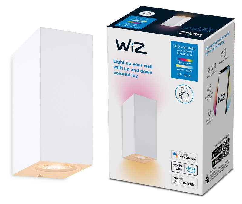 Nástěnné svítidlo WiZ Up and Down Wall Spotlight 2x5W, RGB bílé, Nástěnné, svítidlo, WiZ, Up, Down, Wall, Spotlight, 2x5W, RGB, bílé