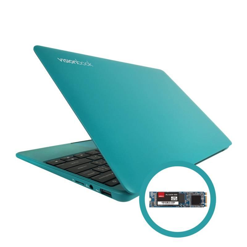 Notebook Umax VisionBook 12WRX modrý, Notebook, Umax, VisionBook, 12WRX, modrý