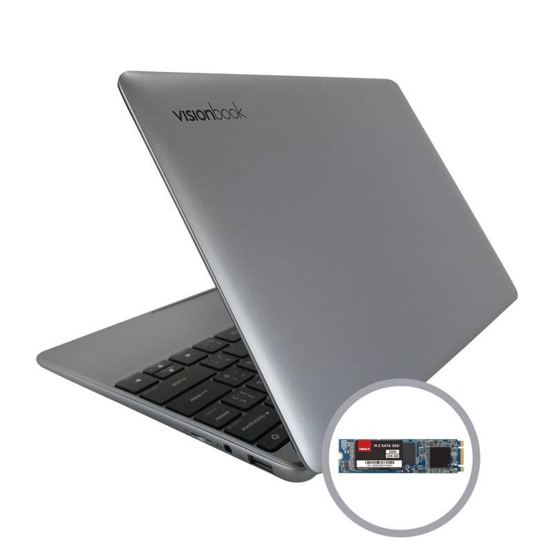 Notebook Umax VisionBook 12WRX šedý