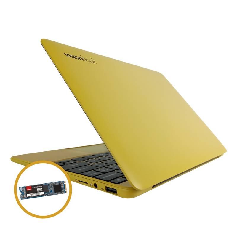 Notebook Umax VisionBook 12WRX žlutý, Notebook, Umax, VisionBook, 12WRX, žlutý