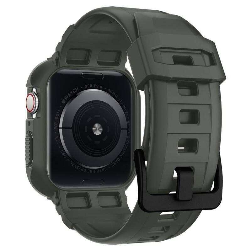 Ochranné pouzdro Spigen Rugged Armor Pro na Apple Watch 44 45 mm zelený
