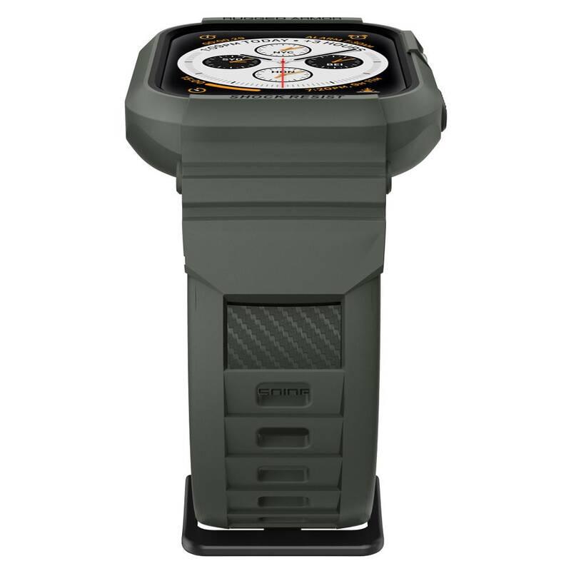 Ochranné pouzdro Spigen Rugged Armor Pro na Apple Watch 44 45 mm zelený