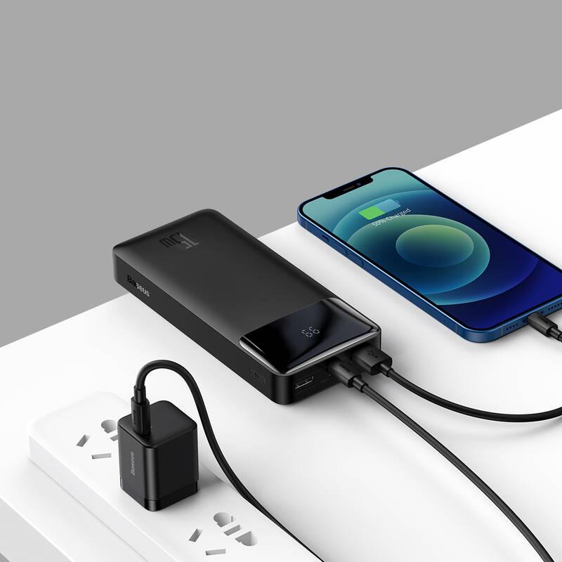 Powerbank Baseus Bipow 20000mAh 15W černá