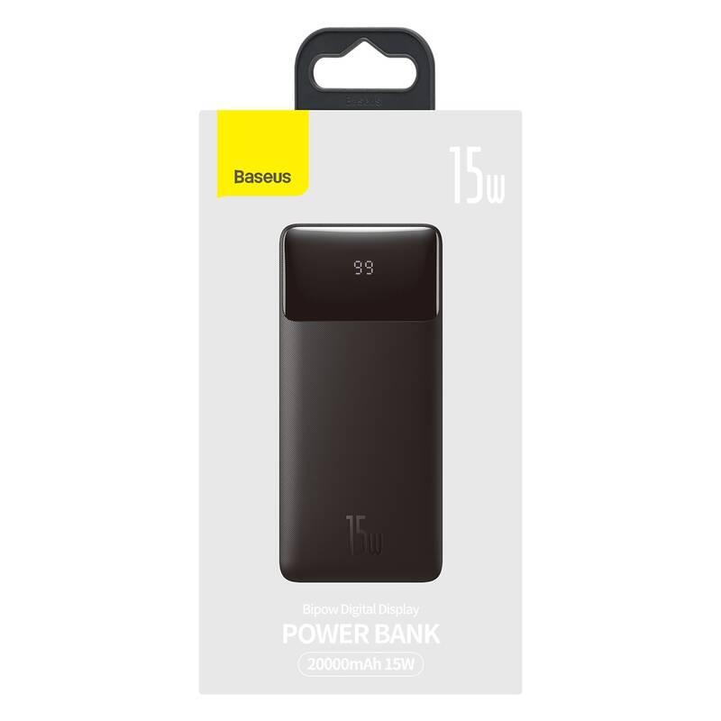 Powerbank Baseus Bipow 20000mAh 15W černá
