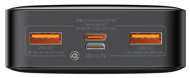 Powerbank Baseus Bipow 20000mAh 20W černá