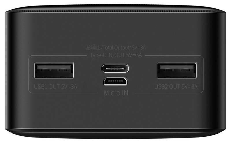 Powerbank Baseus Bipow 30000mAh 15W černá