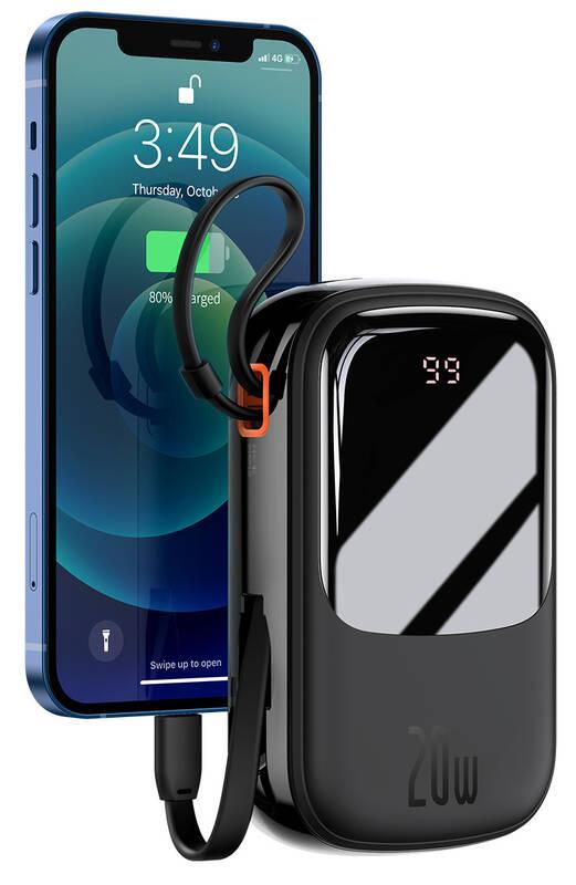 Powerbank Baseus Qpow Pro 20000mAh 20W iP černá