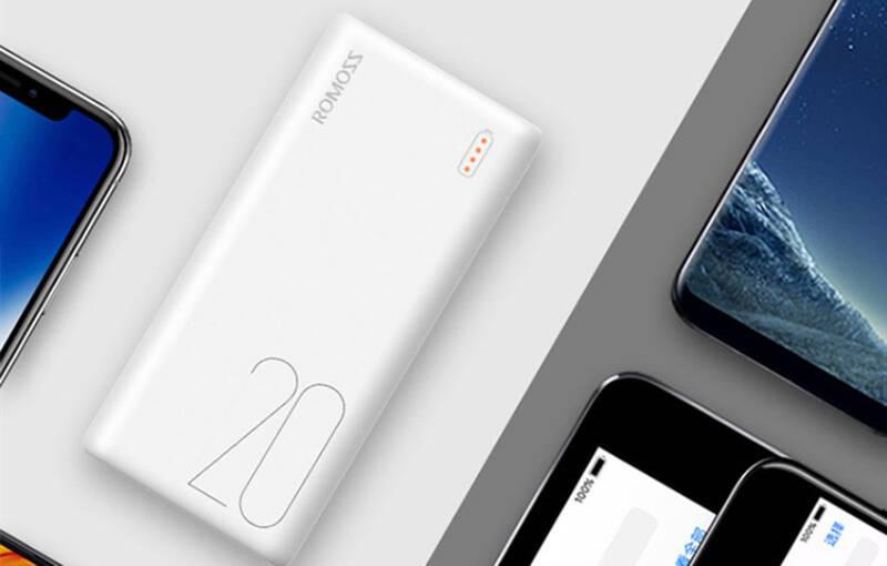 Powerbank Romoss Simple 20 20 000mAh bílá