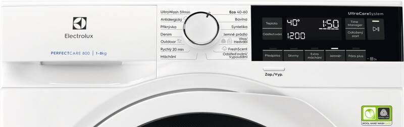 Pračka Electrolux UltraCare 800 EW8F348WC bílá