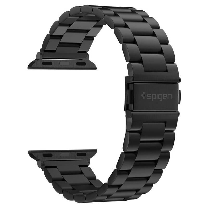 Řemínek Spigen Modern Fit na Apple Watch 42 44 45 49 mm, ocelový černý